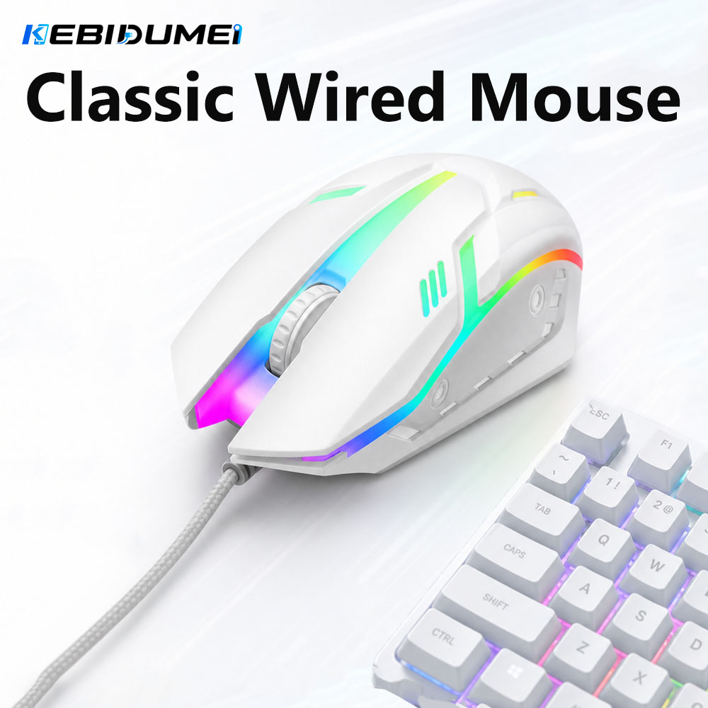 Retro Gaming Laptop - KEBIDUMEI Mouse classico con cavo USB