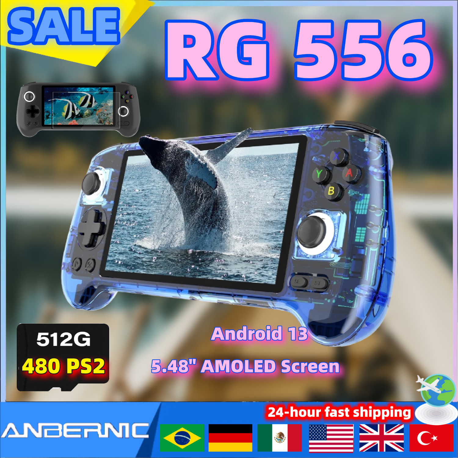 Retro Gaming N64 - ANBERNIC RG556 Lettore di videogiochi retrò