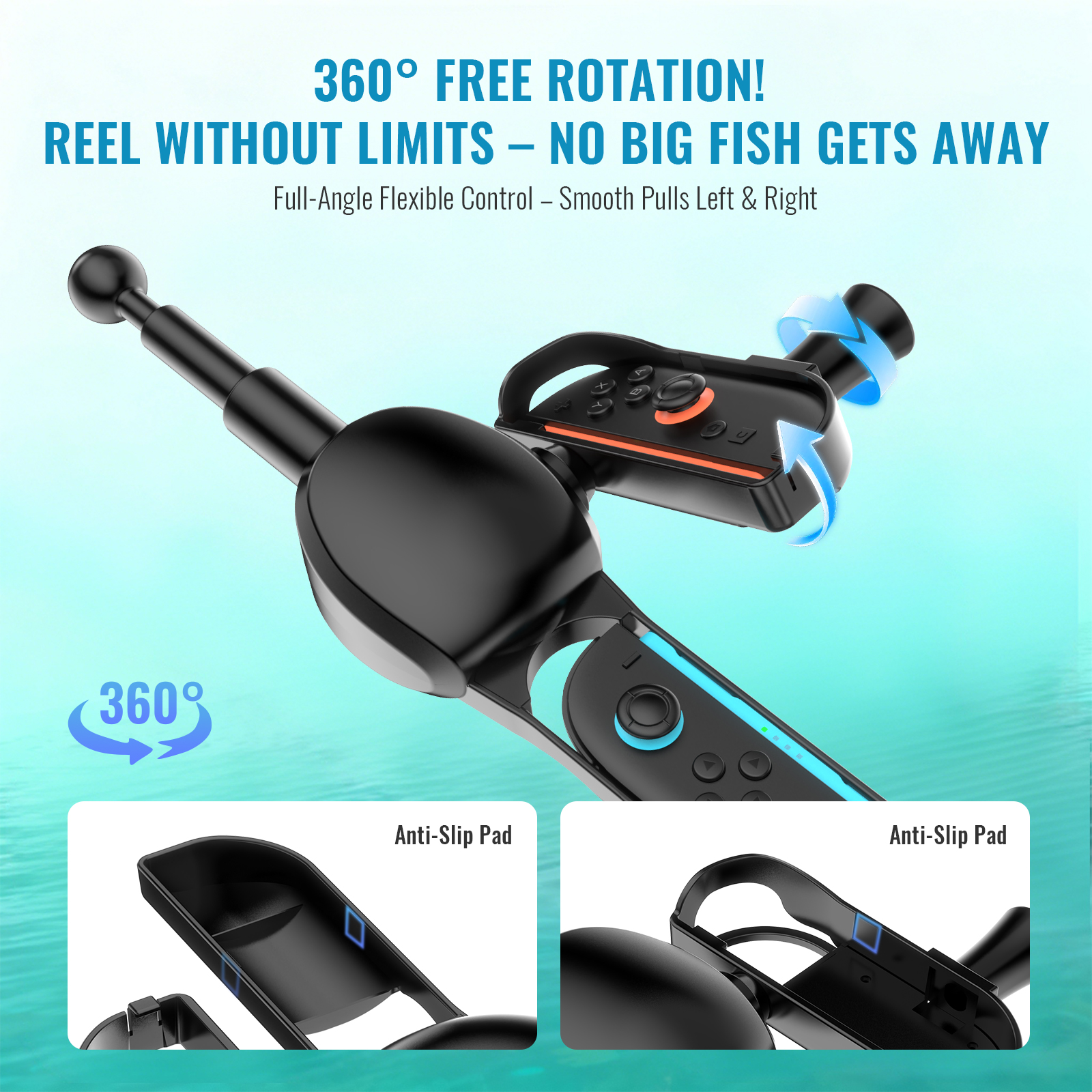 Retro Gaming Gun - Canna da pesca NS2285 per Switch