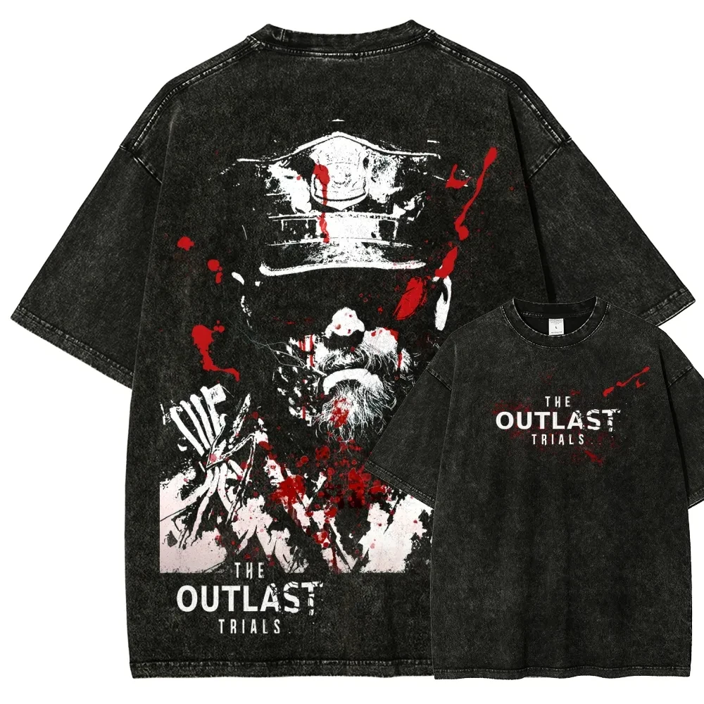 Retro Gaming Aesthetic - T-shirt The Outlast Trials Game, Stile