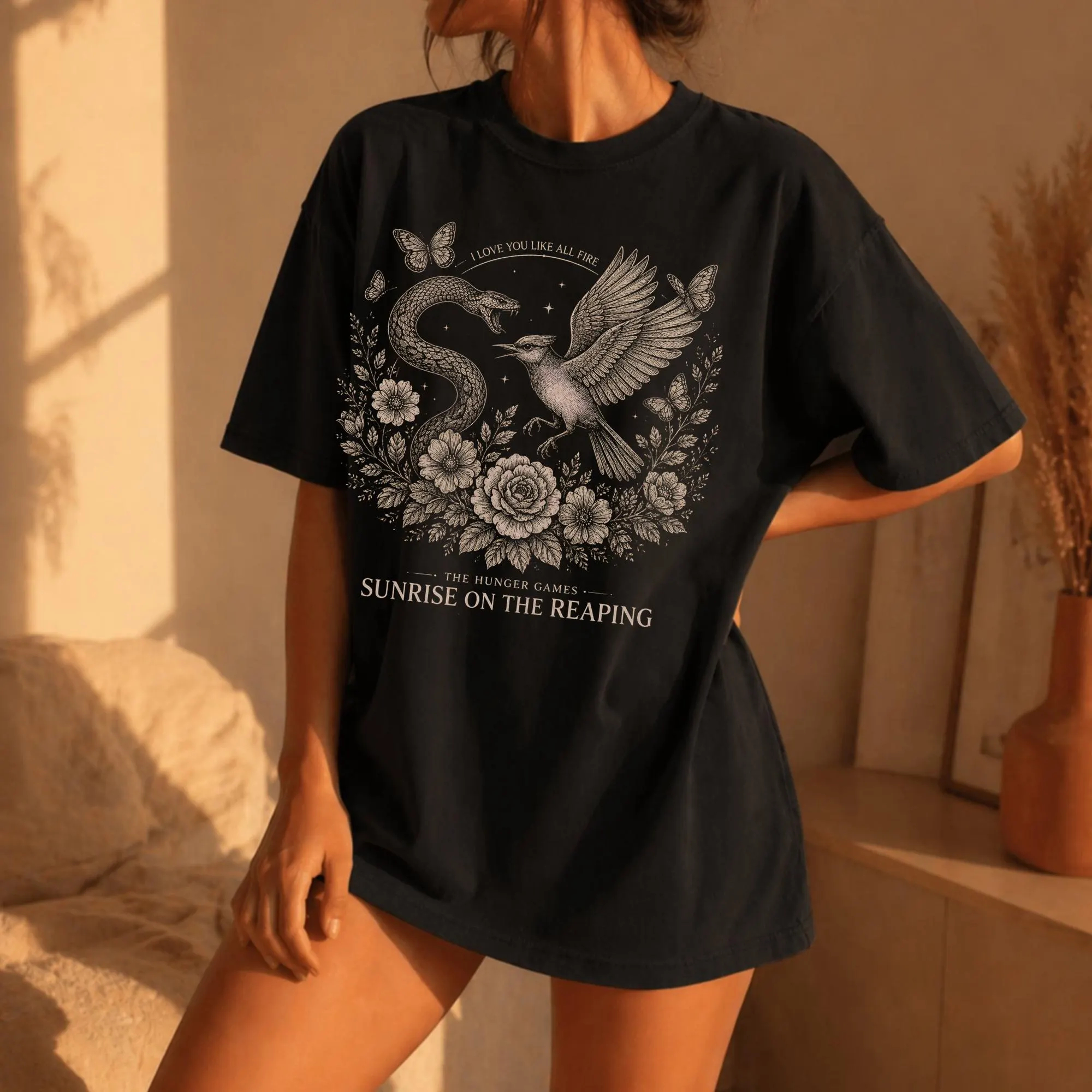 Retro Gaming Aesthetic - T-shirt Sunrise on The Reaping Hunger