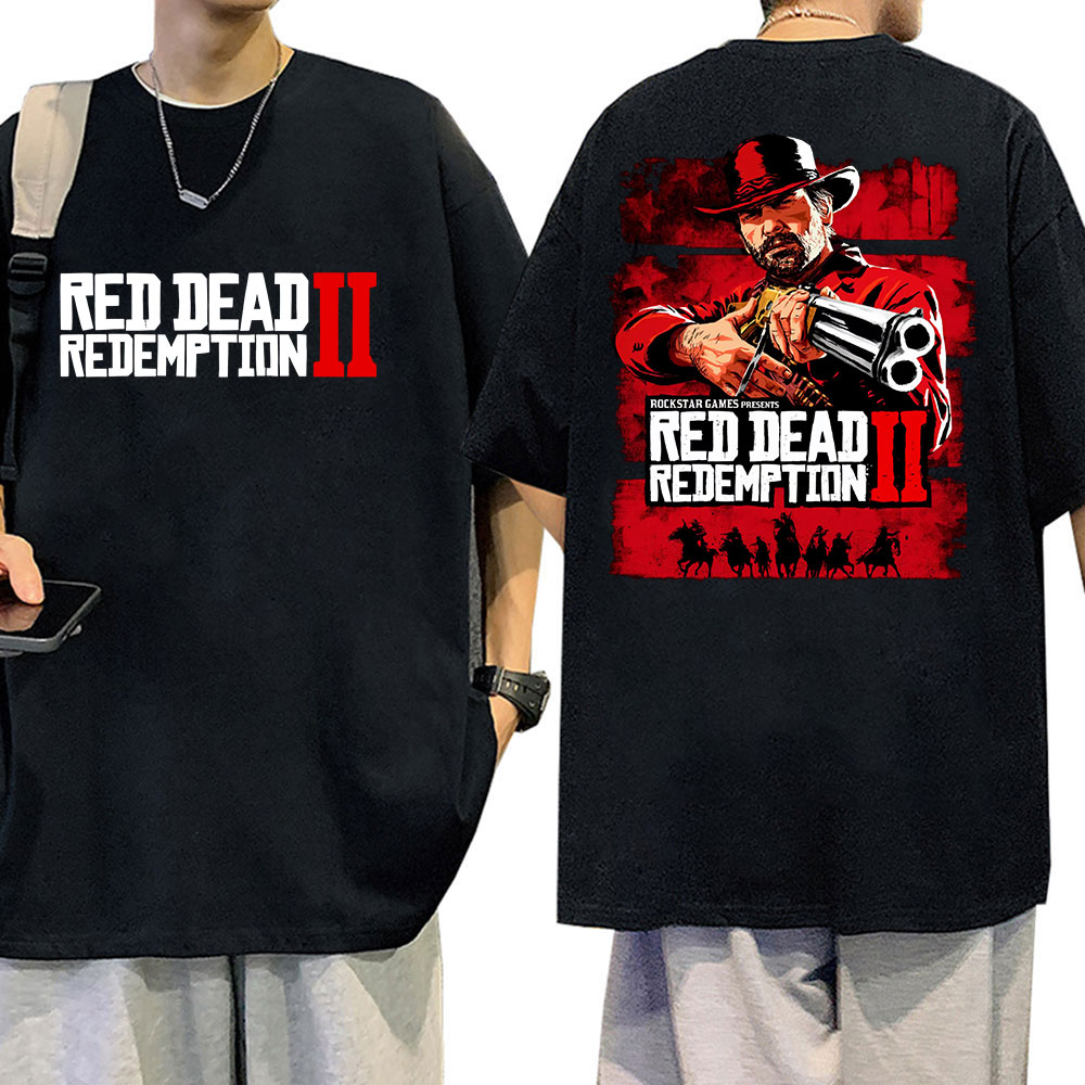 Retro Gaming Aesthetic - Magliette grafiche del gioco Red Dead