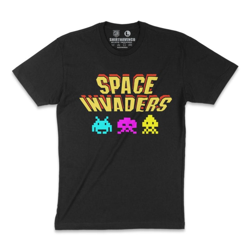 Retro Gaming Space - 00012759 # Maglietta A-Space Invaders |