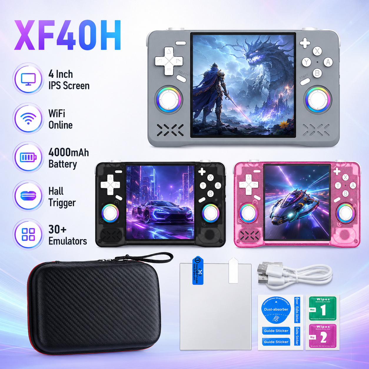 Retro Gaming La - Console Portatile Retro XF40H con Display
