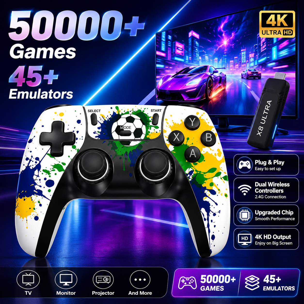 Retro Gaming La - Console di Gioco Retrò X8 Ultra
