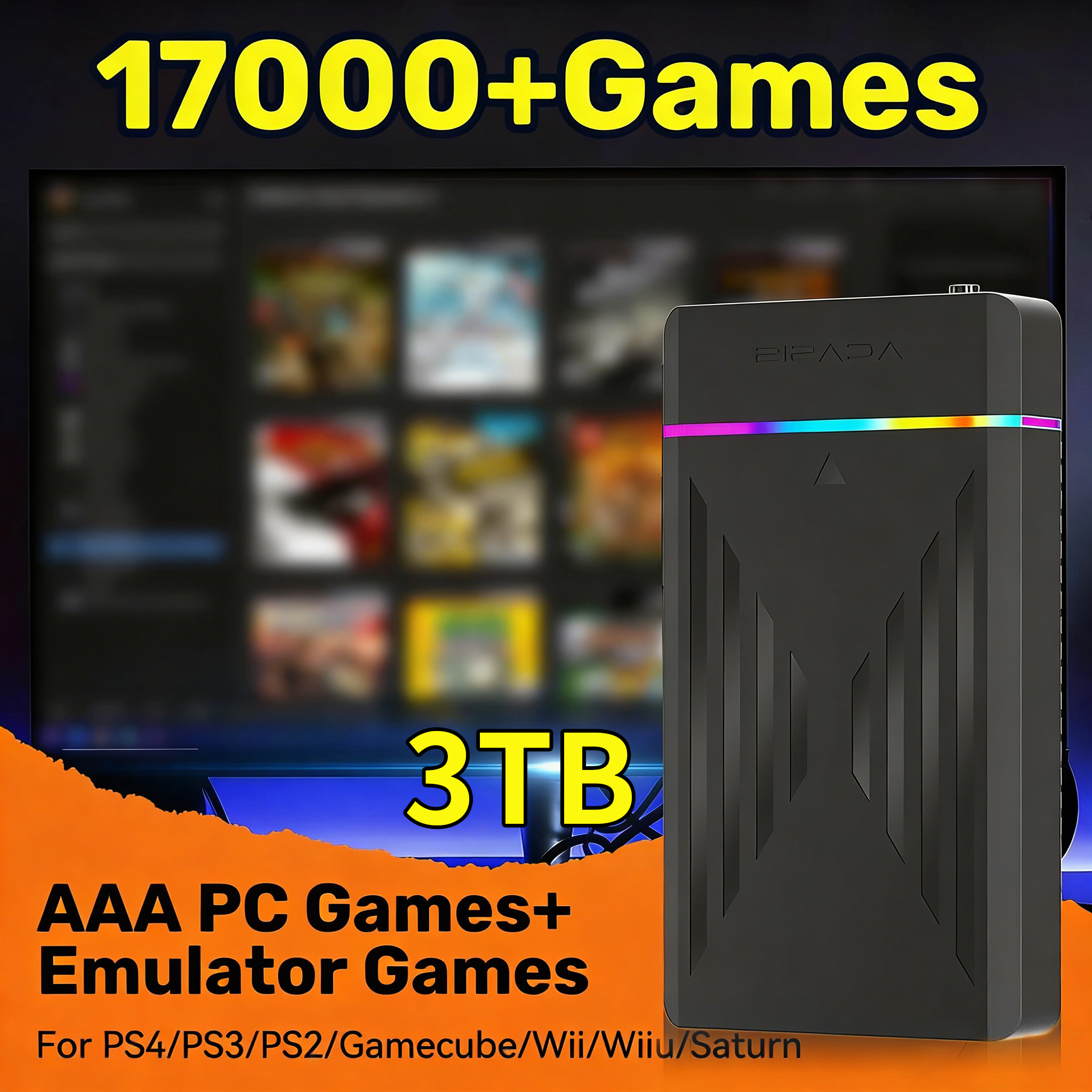 HDD Portatile da 3TB per Conso - Retro Gaming Laptop recensione e prezzo