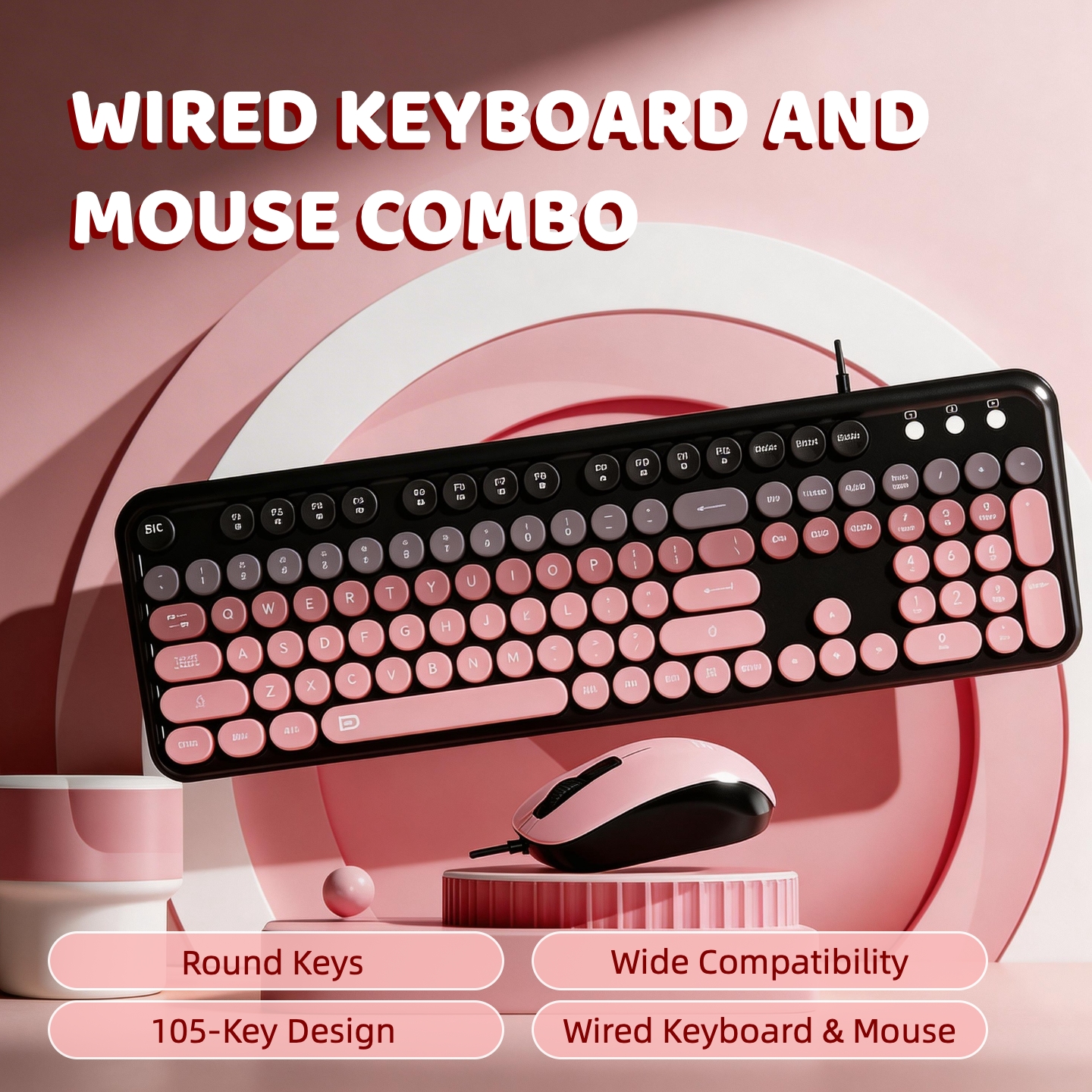 Set Tastiera e Mouse Estetico  - Retro Gaming La recensione e prezzo
