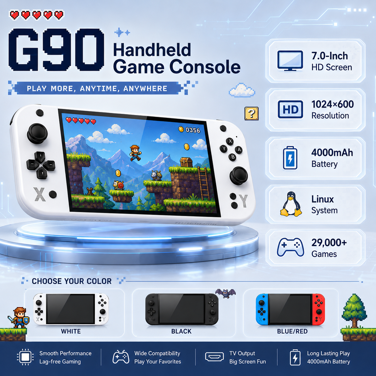 Console di gioco portatile G90 - Retro Gaming For Tv recensione e prezzo