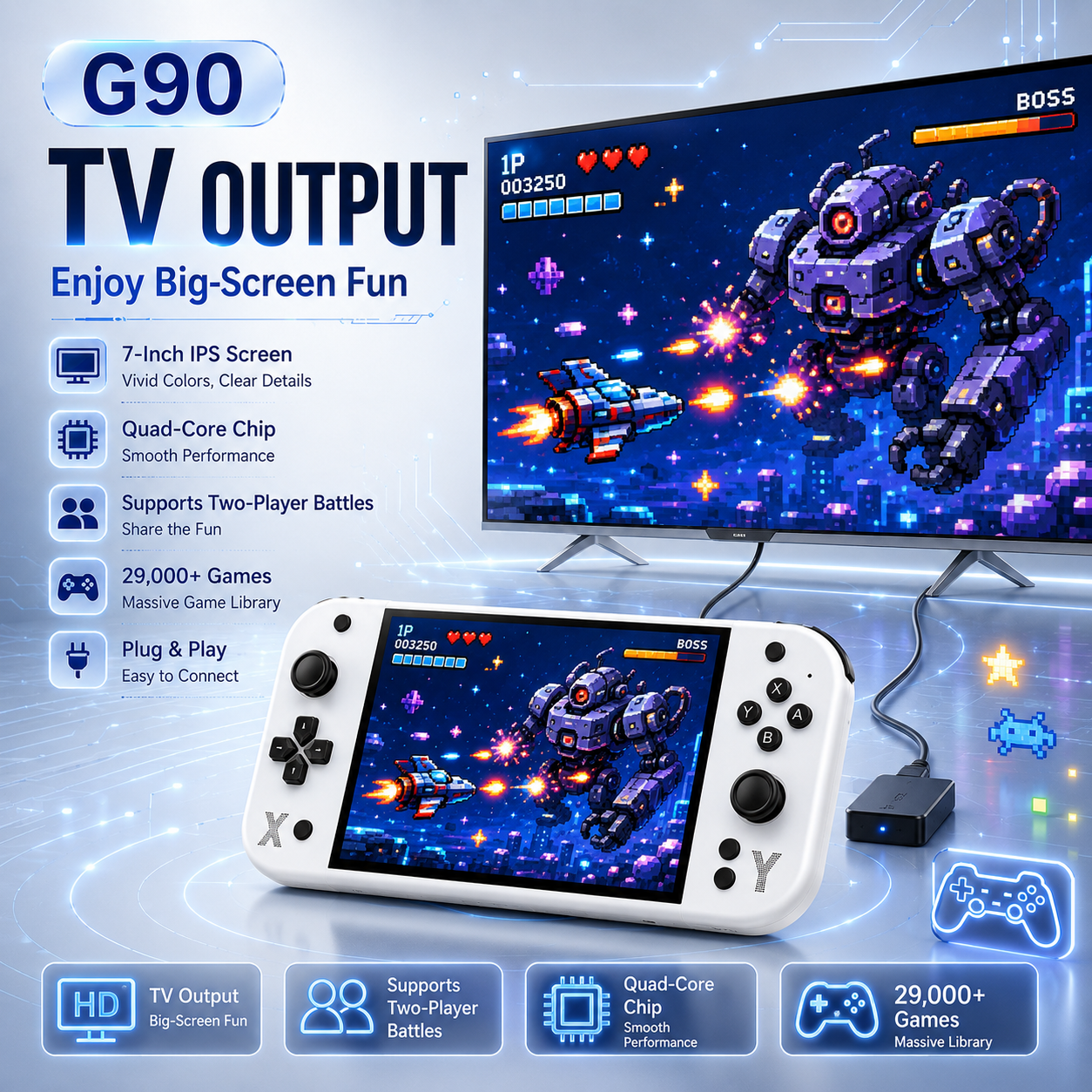 Console di gioco portatile G90 - Retro Gaming For Tv recensione e prezzo