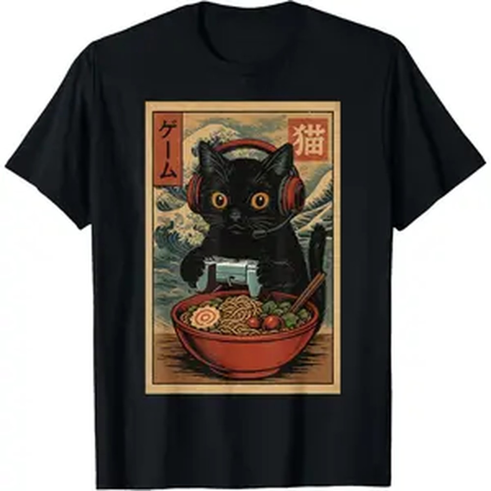 T-shirt da gaming con gatto gi - Retro Gaming T Shirt recensione e prezzo