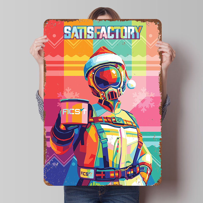 Poster Metallico Pop Art Natal - Retro Poster Gaming recensione e prezzo