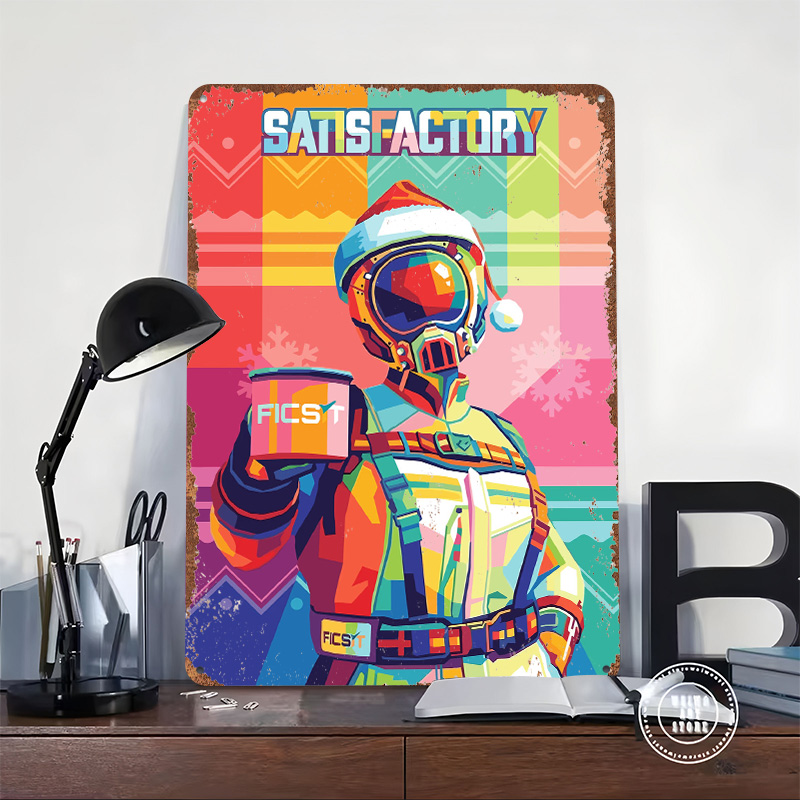 Poster Metallico Pop Art Natal - Retro Poster Gaming recensione e prezzo