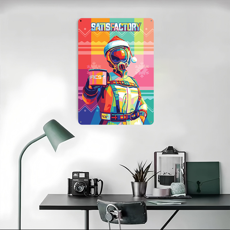 Poster Metallico Pop Art Natal - Retro Poster Gaming recensione e prezzo
