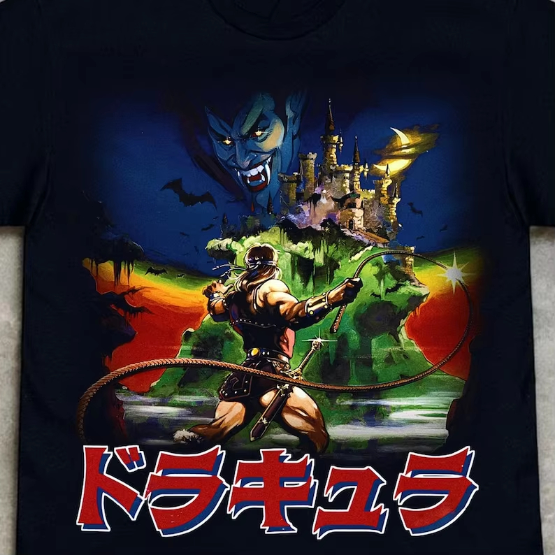 T-shirt Castlevania NES Konami - Retro Gaming Aesthetic recensione e prezzo