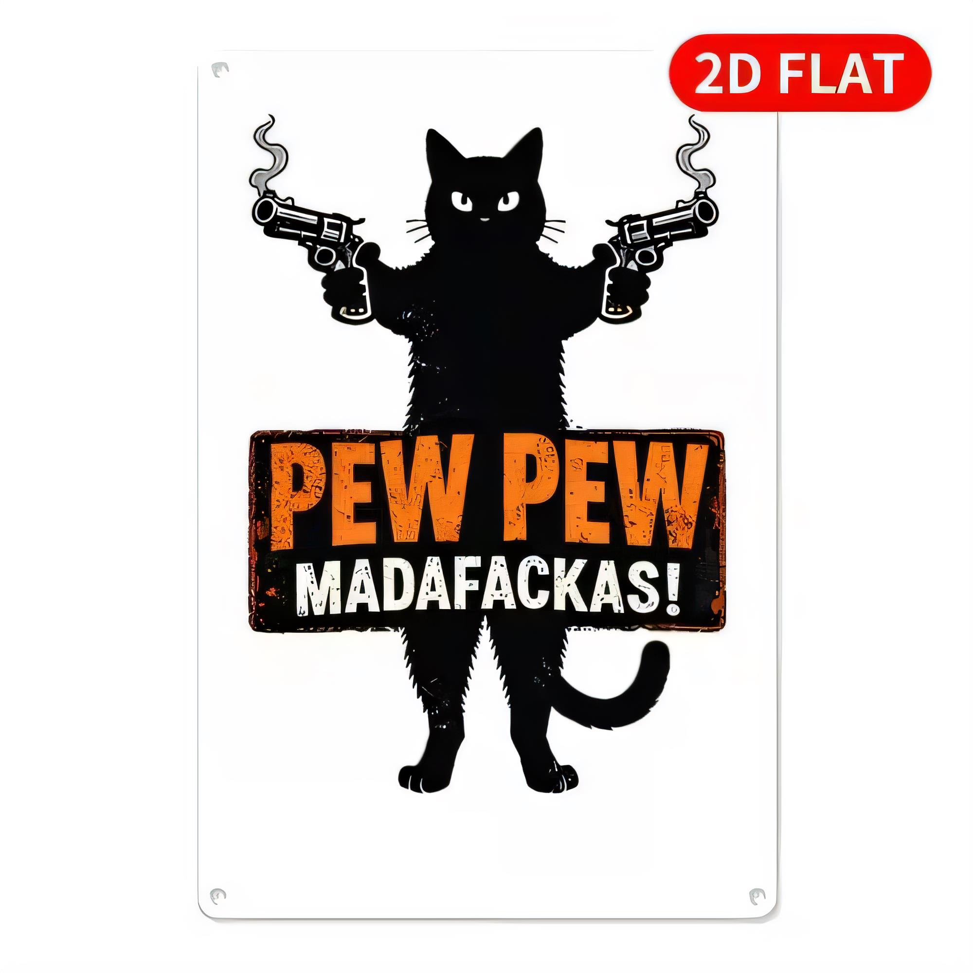 Targa in Metallo Pew Pew Madaf - Retro Gaming Gun recensione e prezzo