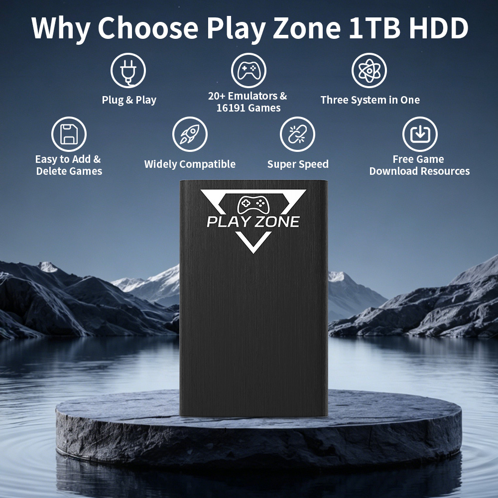 Play Zone 1TB HDD Portatile pe - Retro Gaming Realm recensione e prezzo