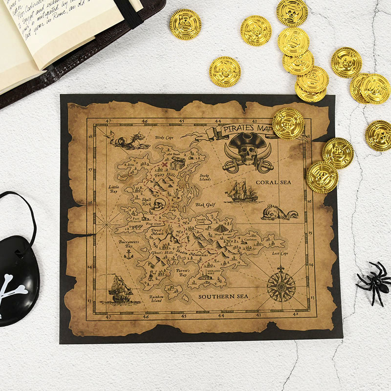 Mappa del Tesoro Pirata in Car - Retro Poster Gaming recensione e prezzo