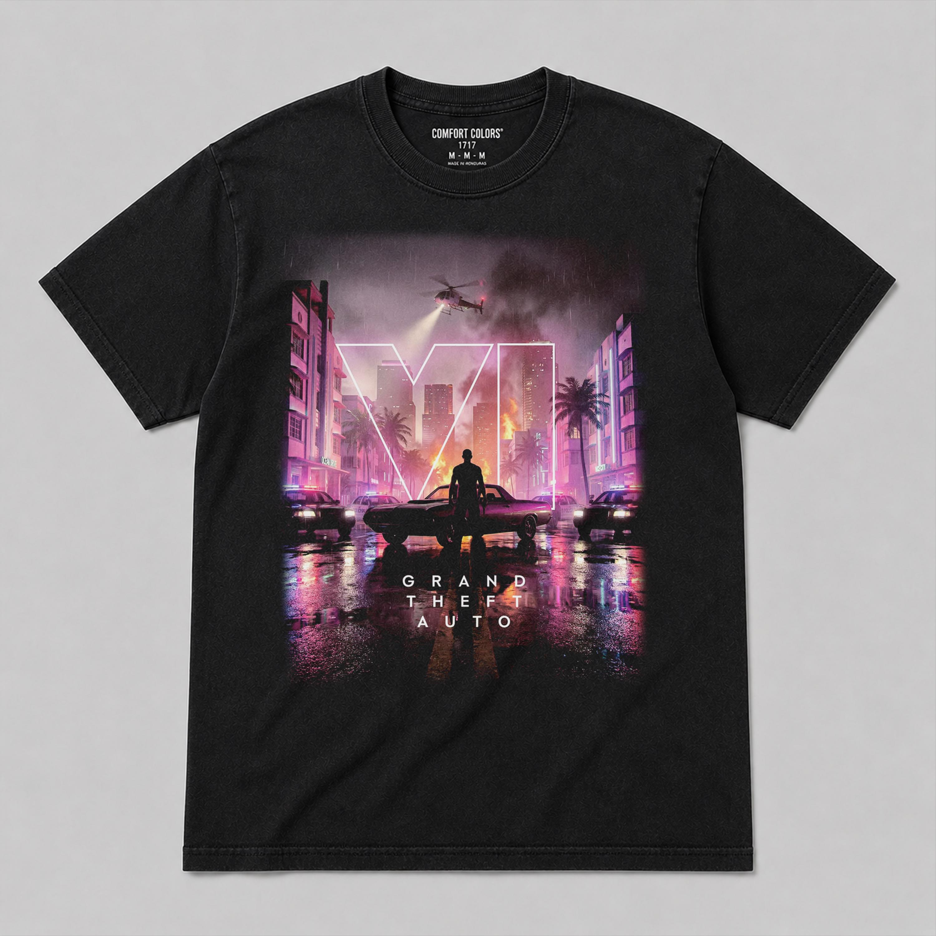 T-shirt Grafica GTA VI Vice Ci - Retro Gaming T Shirt recensione e prezzo