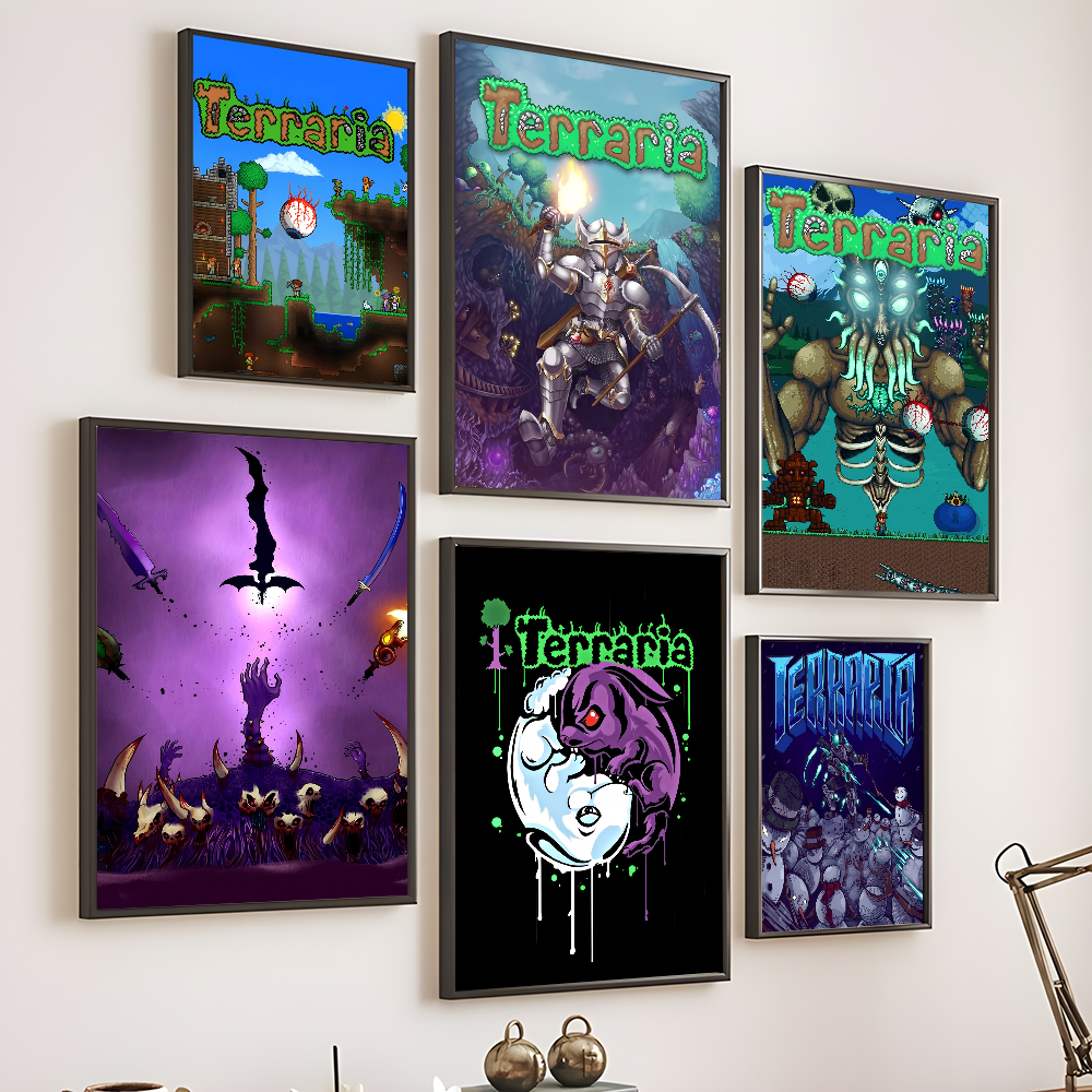 1PC Gioco T-Terraria Cool Post - Retro Poster Gaming recensione e prezzo