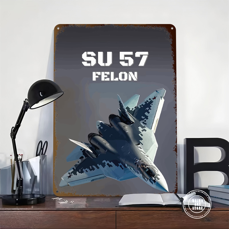 SU-57 Felon Fighter Jet Poster - Retro Poster Gaming recensione e prezzo